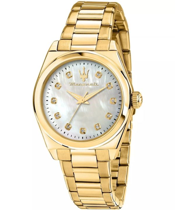 Montre femme Maserati Velocità réf. R8853152502, mouvement quartz, boîtier 35 mm, acier inoxydable – vue principale, Horlova Maroc