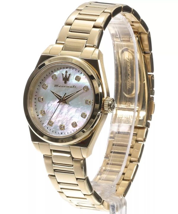 Montre femme Maserati Velocità réf. R8853152502, mouvement quartz, boîtier 35 mm, acier inoxydable, verre minéral – deuxième vue
