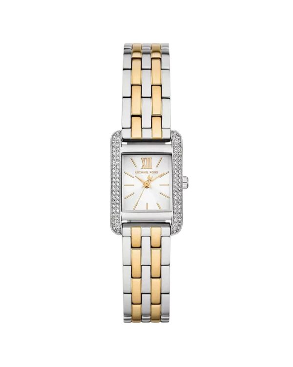 Montre femme Michael Kors 20 mm réf. MKO1035, cadran blanc, mouvement quartz – vue de face | Horlova Maroc
