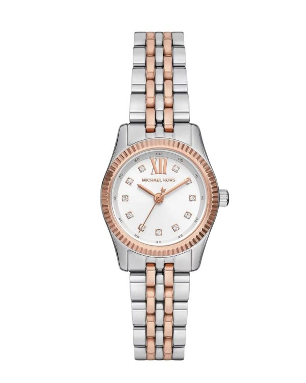 Montre femme Michael Kors 26 mm réf. MK4817, bracelet acier, mouvement quartz – vue de face | Horlova Maroc