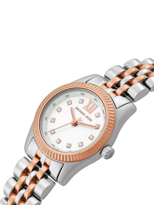 Montre femme Michael Kors 26 mm réf. MK4817, bracelet acier, mouvement quartz – vue de trois-quarts