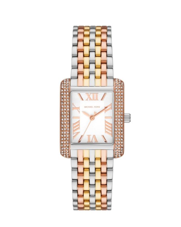 Montre femme Michael Kors 32 mm réf. MK4744, bracelet acier, mouvement quartz – vue de face | Horlova Maroc