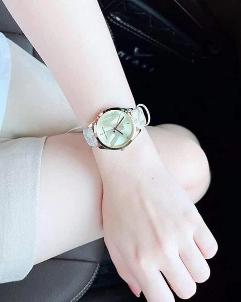 Montre femme Michael Kors réf. MK2861, mouvement quartz, boîtier 33 mm, acier inoxydable, cuir – vue principale, Horlova Maroc