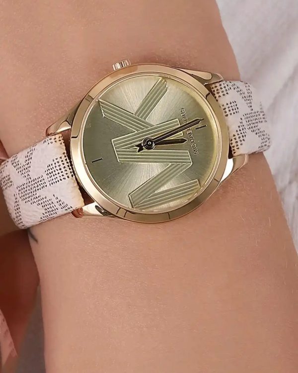 Montre femme Michael Kors réf. MK2861, mouvement quartz, boîtier 33 mm, acier inoxydable, cuir – deuxième vue
