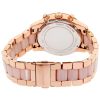Montre femme Michael Kors 37 mm réf. MK6307, cadran rose, bracelet acier – vue de trois-quarts