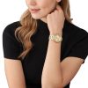 Montre femme Michael Kors réf. MK7339, mouvement quartz, boîtier 37 mm, acier inoxydable – troisième vue