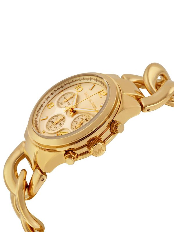 Montre femme Michael Kors réf. MK3131, mouvement quartz, boîtier 38 mm, acier inoxydable – troisième vue