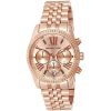 Montre femme Michael Kors 38 mm réf. MK5569, cadran rose, mouvement quartz – vue de trois-quarts