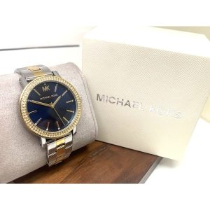 Montre femme Michael Kors réf. MKO1049, mouvement quartz, boîtier 38 mm, acier inoxydable, étanche 30 m – vue principale, Horlova Maroc