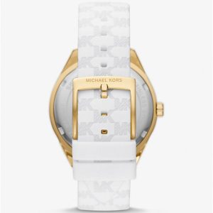 Montre femme Michael Kors 40 mm réf. MK7267, bracelet silicone, mouvement quartz – vue de trois-quarts