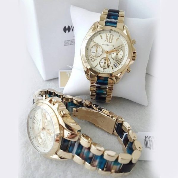 Montre femme Michael Kors Bradshaw réf. MK6318, boîtier 36 mm, acier inoxydable, verre minéral – troisième vue