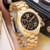 Montre femme Michael Kors Bradshaw réf. MK6959, mouvement quartz, boîtier 36 mm, acier inoxydable, verre minéral – troisième vue