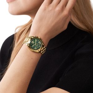 Montre femme Michael Kors Bradshaw réf. MK7257, chronographe quartz, boîtier 36 mm, acier inoxydable, étanche 100 m – deuxième vue