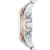 Montre femme Michael Kors Bradshaw 36 mm réf. MK7258, cadran blanc, bracelet acier – autre angle