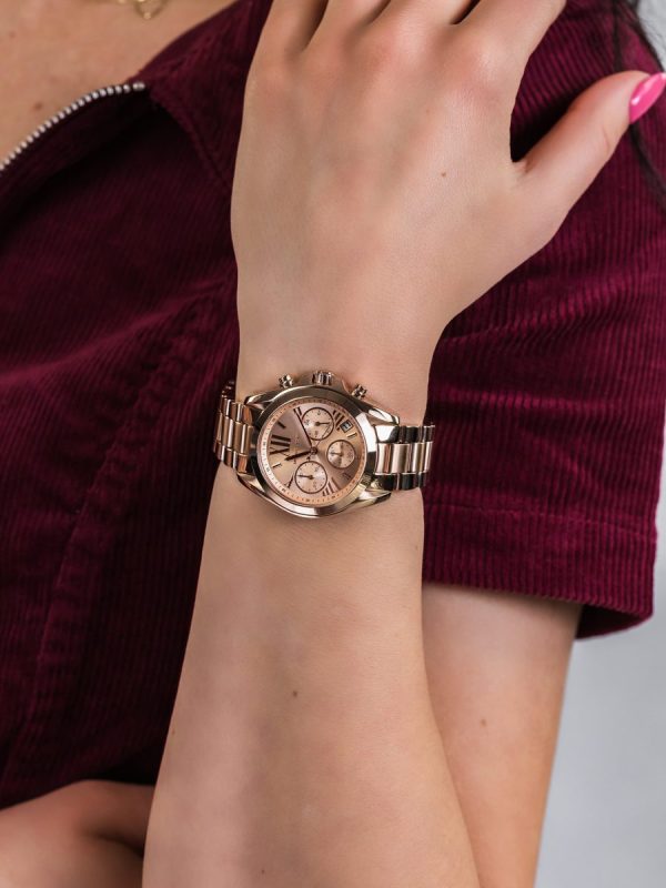 Montre femme Michael Kors Bradshaw Charme réf. MK5798, mouvement quartz, boîtier 36 mm, acier inoxydable – deuxième vue