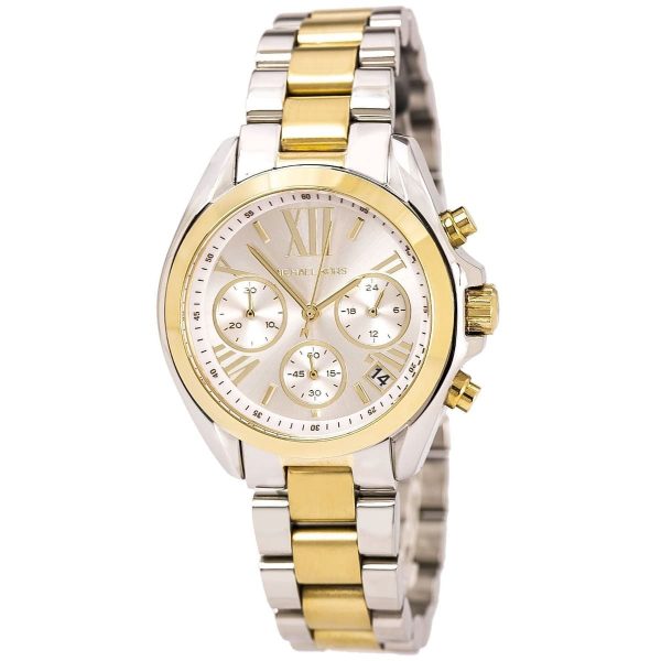 Montre femme Michael Kors Bradshaw Chic réf. MK5974, mouvement quartz, boîtier 36 mm, acier inoxydable – vue principale, Horlova Maroc