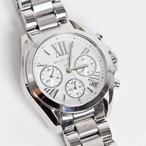 Montre femme Michael Kors Bradshaw Glamour réf. MK6174, chronographe quartz, boîtier 36 mm, acier inoxydable, verre minéral – deuxième vue
