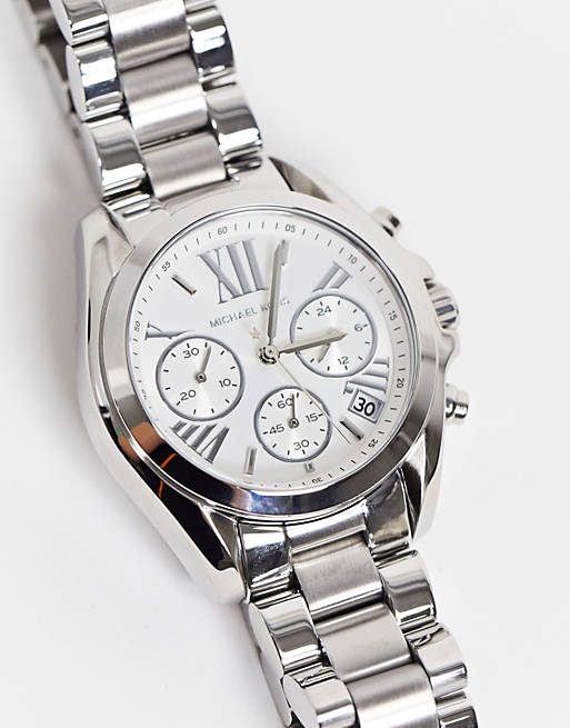 Montre femme Michael Kors Bradshaw Glamour réf. MK6174, chronographe quartz, boîtier 36 mm, acier inoxydable, verre minéral – deuxième vue