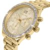 Montre femme Michael Kors Brinkley réf. MK6187, chronographe quartz, boîtier 40 mm, acier inoxydable – troisième vue
