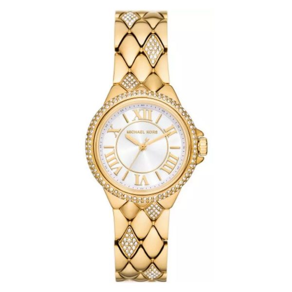 Montre femme Michael Kors Camille 33 mm réf. MK4801, mouvement quartz – vue de face | Horlova Maroc