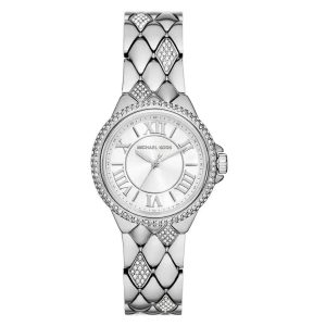Montre femme Michael Kors Camille 33 mm réf. MK4804, bracelet acier, mouvement quartz – vue de face | Horlova Maroc