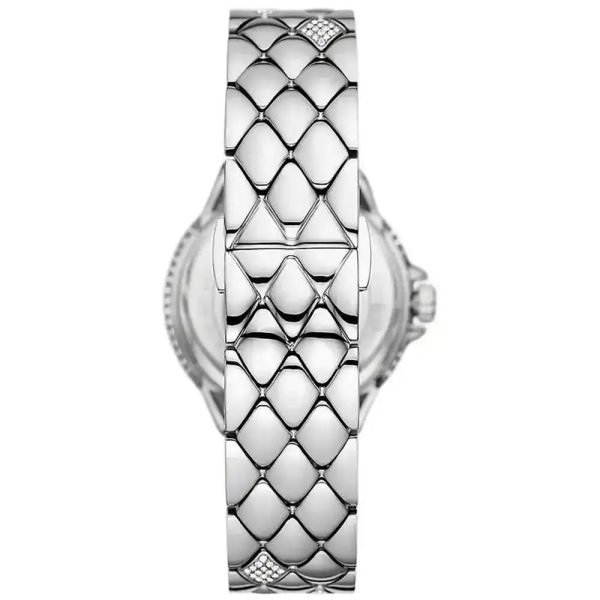 Montre femme Michael Kors Camille 33 mm réf. MK4804, bracelet acier, mouvement quartz – vue de trois-quarts