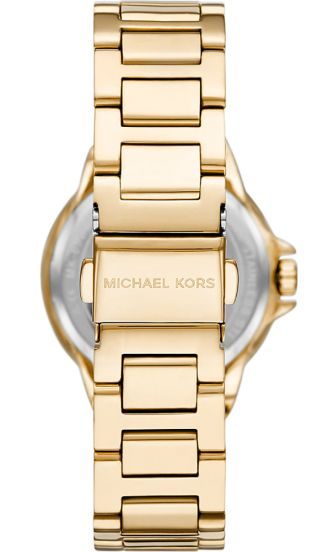 Montre femme Michael Kors Camille réf. MK6981, chronographe quartz, boîtier 33 mm, acier inoxydable – vue principale, Horlova Maroc
