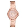 Montre femme Michael Kors Camille 33 mm réf. MK7273, cadran nacré, bracelet acier, mouvement quartz – vue de face | Horlova Maroc