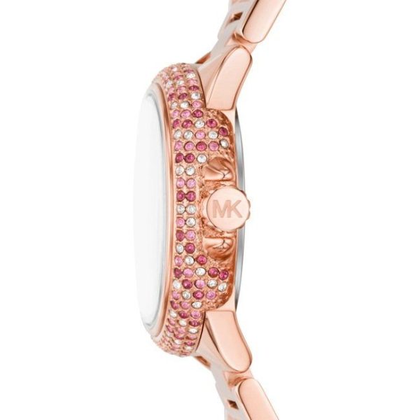 Montre femme Michael Kors Camille 33 mm réf. MK7273, cadran nacré, bracelet acier – autre angle