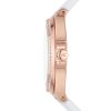 Montre femme Michael Kors Camille 43 mm réf. MK7248, cadran blanc, bracelet silicone – autre angle