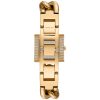 Montre femme Michael Kors Chain Lock 25 mm réf. MK4711, cadran doré, mouvement quartz – vue de trois-quarts