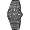 Montre femme Michael Kors Channing 36 mm réf. MK6625, cadran noir, bracelet acier – autre angle