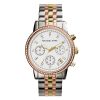 Montre femme Michael Kors Chronographe Argentée 36 mm réf. MK5650, bracelet acier – vue de trois-quarts
