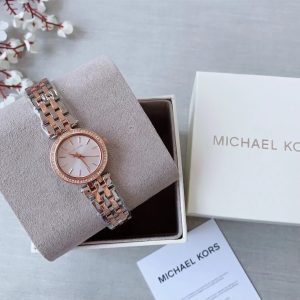 Montre femme Michael Kors Darci réf. MK3298, mouvement quartz, boîtier 26 mm, acier inoxydable, étanche 50 m – vue principale, Horlova Maroc