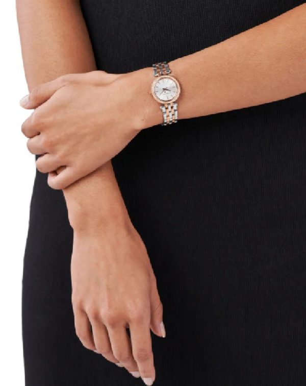 Montre femme Michael Kors Darci réf. MK3298, mouvement quartz, boîtier 26 mm, acier inoxydable, verre minéral, étanche 50 m – deuxième vue