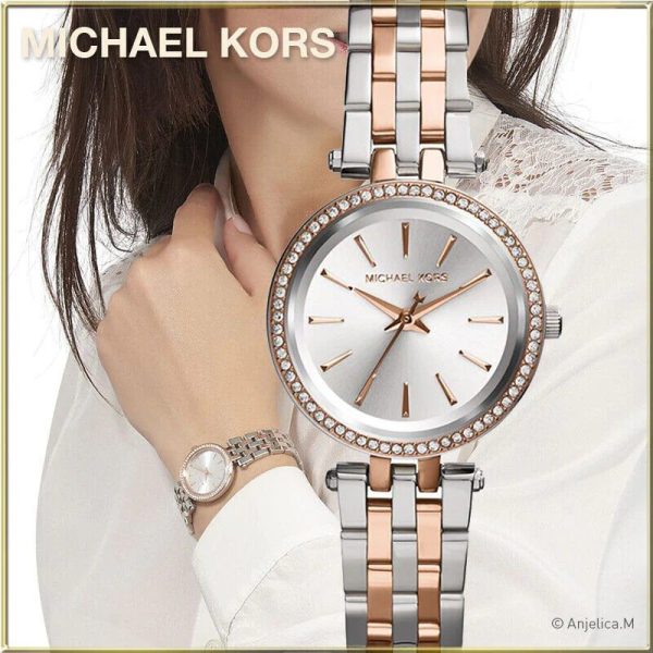 Montre femme Michael Kors Darci réf. MK3298, mouvement quartz, boîtier 26 mm, acier inoxydable, verre minéral, étanche 50 m – quatrième vue