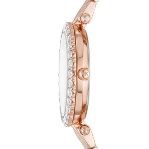 Montre femme Michael Kors Darci 26 mm réf. MK4514, cadran rose, bracelet acier – vue de trois-quarts