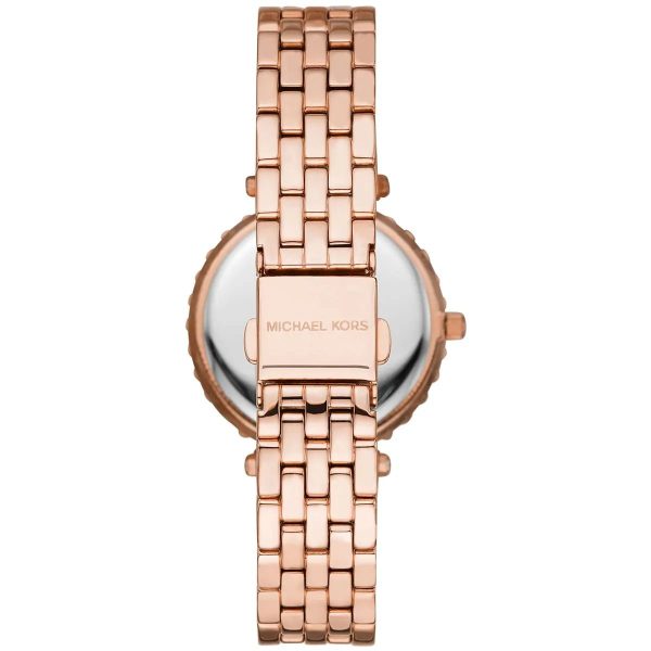 Montre femme Michael Kors Darci 26 mm réf. MK4514, cadran rose, bracelet acier – autre angle