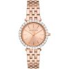 Montre femme Michael Kors Darci 26 mm réf. MK4514, cadran rose, bracelet acier – vue rapprochée