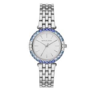 Montre femme Michael Kors Darci 26 mm réf. MK4516, cadran blanc, bracelet acier, mouvement quartz – vue de face | Horlova Maroc