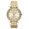 Montre femme Michael Kors Darci 39 mm réf. MK3216, cadran doré, bracelet acier, mouvement quartz – vue de face | Horlova Maroc
