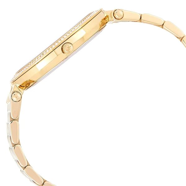Montre femme Michael Kors Darci 39 mm réf. MK3216, cadran doré, bracelet acier – autre angle