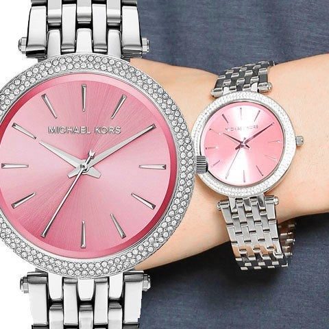 Montre femme Michael Kors Darci réf. MK3352, mouvement quartz, boîtier 39 mm, acier inoxydable, étanche 50 m – vue principale, Horlova Maroc