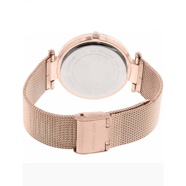 Montre femme Michael Kors Darci réf. MK3369, mouvement quartz, boîtier 39 mm, acier inoxydable, verre minéral – troisième vue
