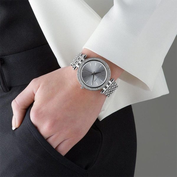 Montre femme Michael Kors Darci Glamour Cristallin réf. MK3190, boîtier 39 mm, acier inoxydable, verre minéral, étanche 50 m – deuxième vue