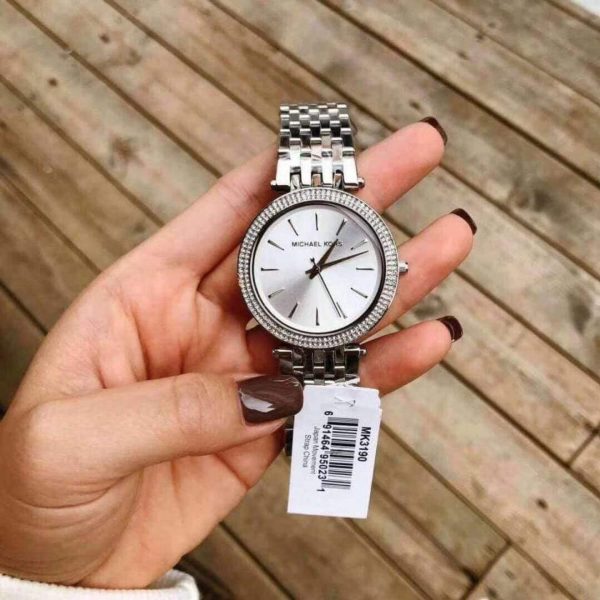 Montre femme Michael Kors Darci Glamour Cristallin réf. MK3190, boîtier 39 mm, acier inoxydable, verre minéral, étanche 50 m – troisième vue