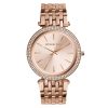 Montre femme Michael Kors Darci Rose Gold 39 mm réf. MK3192, cadran rose, bracelet acier, mouvement quartz – vue de face | Horlova Maroc