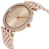 Montre femme Michael Kors Darci Rose Gold 39 mm réf. MK3192, cadran rose, bracelet acier – autre angle