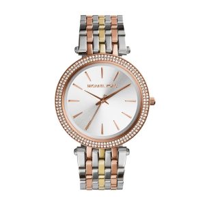 Montre femme Michael Kors Darci Sophistication Argentée 39 mm réf. MK3203, bracelet acier – vue de face | Horlova Maroc