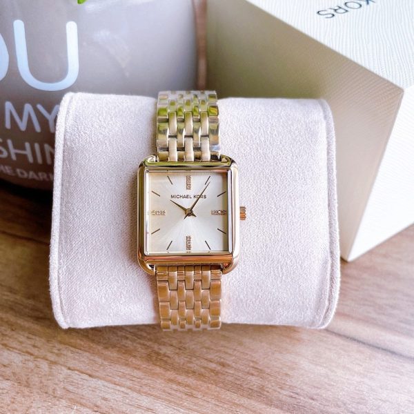 Montre femme Michael Kors Drew réf. MK4377, mouvement quartz, boîtier 30 mm, acier inoxydable, étanche 50 m – troisième vue